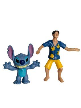 Vtg Disney Stitch & David Kawena Lilo & Stitch McDonald's Happy Meal Toys Lot